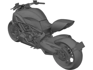 Ducati Diavel (2011) 3D Model preview