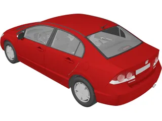 Honda Civic Sedan VIII 3D Model preview