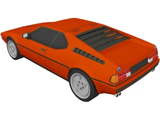BMW M1 (1979) 3D Model preview