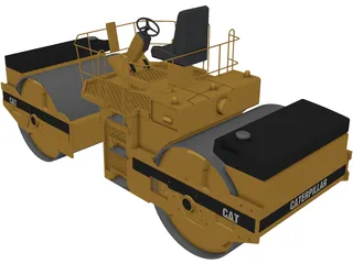 Caterpillar Compactor 3D Model preview