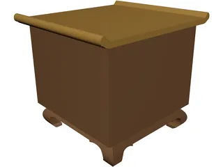 Oriental Rack 3D Model preview