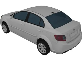Kia Rio CVVT (2012) 3D Model preview