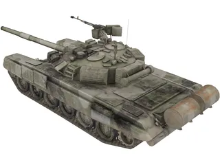 T90 Russian Tank 3D Model preview