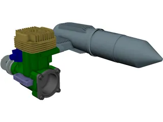 OS Nitro Engine Class 90 3D Model preview