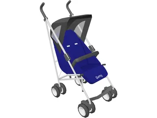 Quinny Stroller 3D Model preview