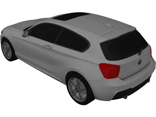 BMW M135i F21 (2012) 3D Model preview