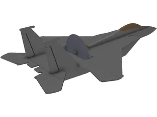 F-15 Eagle RC Foamy 3D Model preview