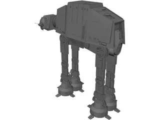 Star Wars Imperial ATAT 3D Model preview