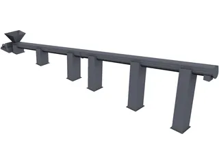 Helix Conveyor 3D Model preview