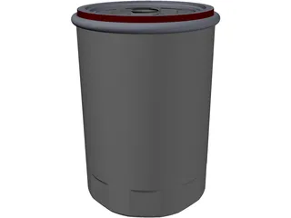 Oil Filter 3D Model preview