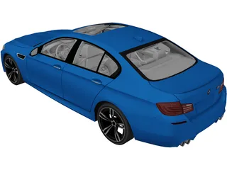 BMW M5 (2012) 3D Model preview
