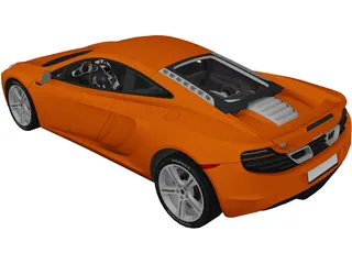 McLaren MP4-12C 3D Model preview