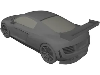 Audi R8 GT3 3D Model preview