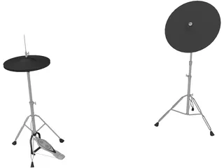 Marshall Portable Hi Hat 3D Model preview