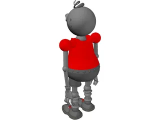 Roboboy Toy 3D Model preview