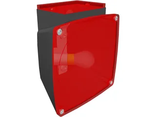Trailer Tail Light 3D Model preview