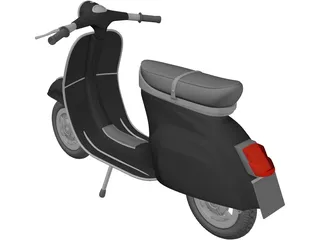 Scooter Vespa 3D Model preview
