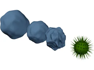 Cytology Cells Virus 3D Model preview