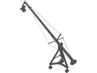 Camera on Crane 3D Model preview