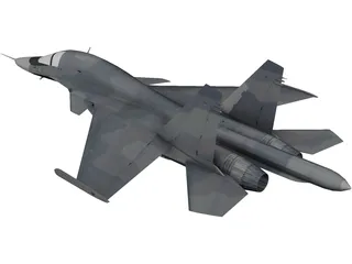 Sukhoi Su-34 Fullback 3D Model preview