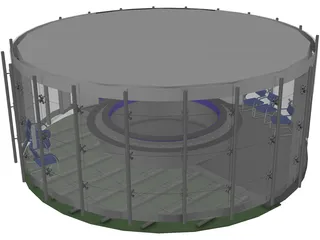 Office Conference Room 3D Model preview