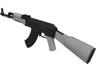AK-47 3D Model preview