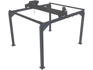 Underslung Crane 3D Model preview