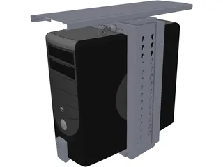 PC Desktop Case 3D Model preview