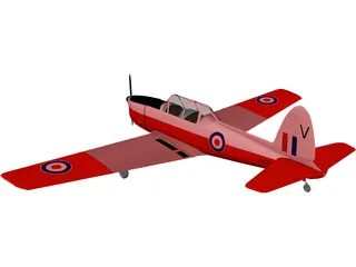 de Havilland Canada DHC-1 Chipmunk 3D Model preview