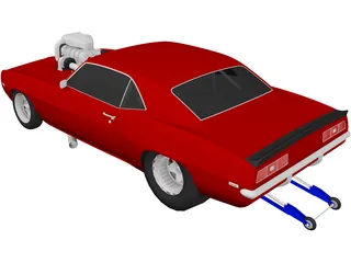 Chevrolet Camaro Pro Drag 3D Model preview