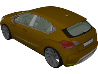Citroen DS4 3D Model preview