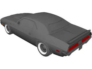 Dodge Challenger (1970) 3D Model preview