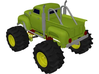 Ford Pickup Big Foot Monster 3D Model preview