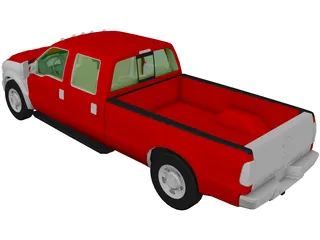 Ford F-350 Pickup (2010) 3D Model preview