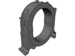 Mazda Rotary Housing 3D Model preview