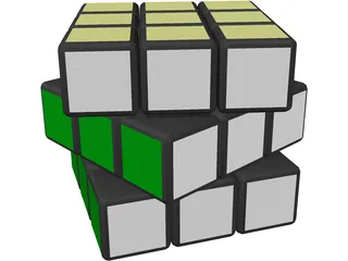 Rubic Cube 3D Model preview