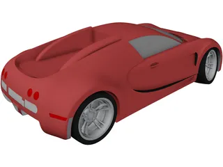 Bugatti Veyron 3D Model preview