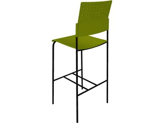 Chair Bar 3D Model preview