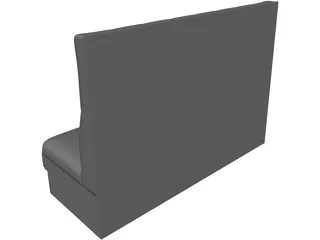 White One Sofa 3D Model preview