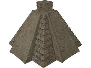 Chichen Itza Pyramid 3D Model preview
