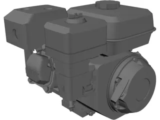 Honda GX200 Engine 3D Model preview