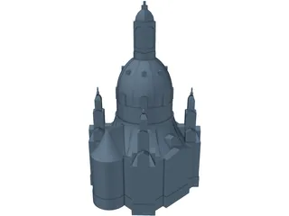 Frauenkirche Dresden 3D Model preview