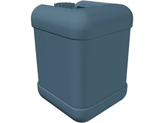 Plastic Container 20lt 3D Model preview