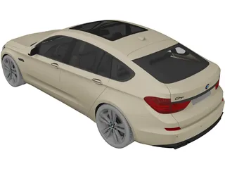 BMW 550i Gran Turismo (2010) 3D Model preview