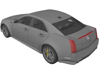 Cadillac CTS-V (2009) 3D Model preview