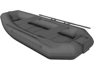 Inflatable Boat 3D Model preview
