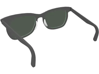Rayban Sun Glasses 3D Model preview
