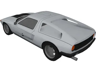 Mercedes-Benz C111-II Concept 3D Model preview