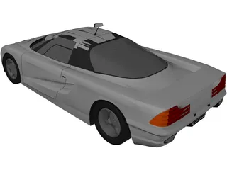 Mercedes-Benz C112 Concept 3D Model preview