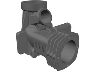 RC Engine Housing 3D Model preview